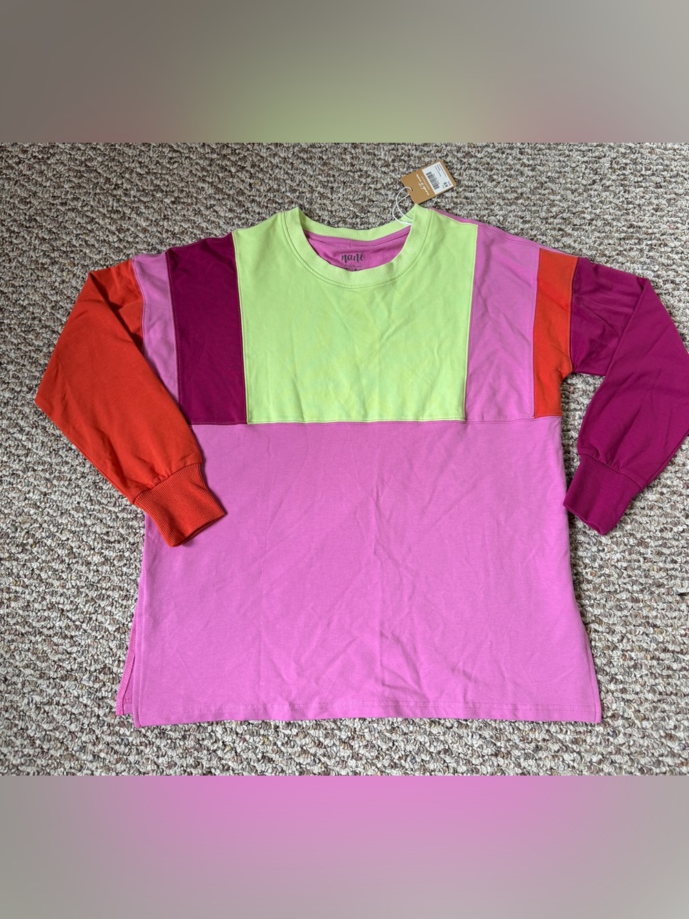 Nani Active colorblock long-sleeve shirt size XS NWT